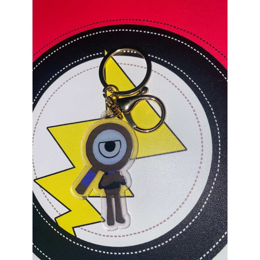 DW Rodger Keychain Keyring Acrylic‎ Metal Clasp Charm Dandy's World